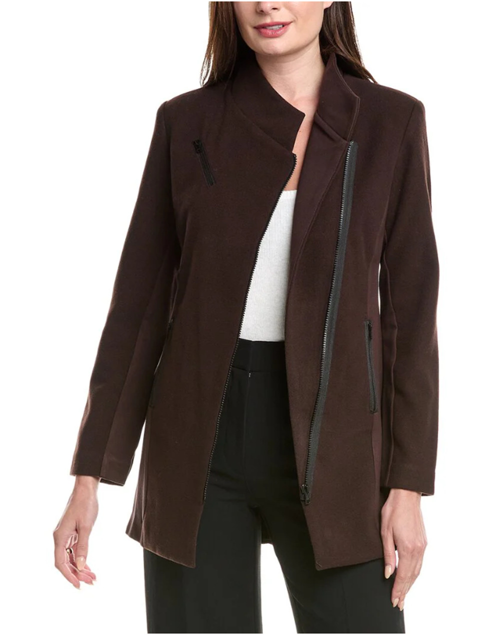 Cabi Legacy Topper Jacket Womens Medium Dark Chocolate Professional Office 4492